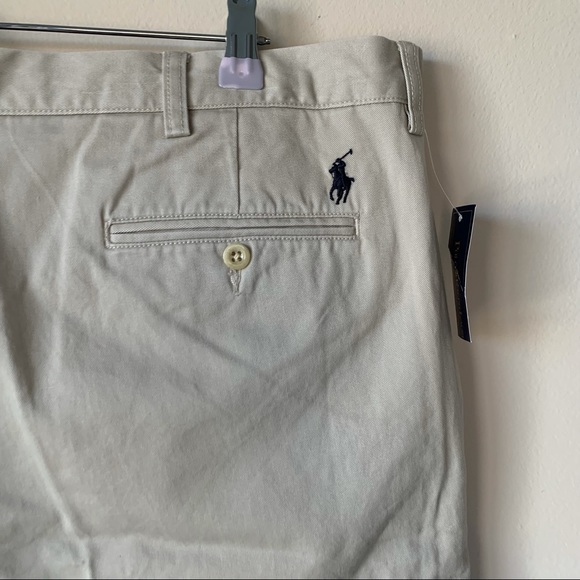 Polo by Ralph Lauren NWT Dead Stock Preston Pant Khaki 100% Cotton Size 42 x 32 - Picture 5 of 9